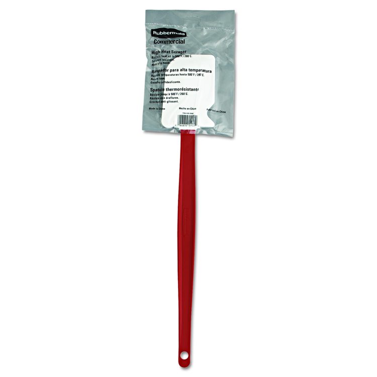High-Heat Cook's Scraper, Plastic, 16.5", Red/White