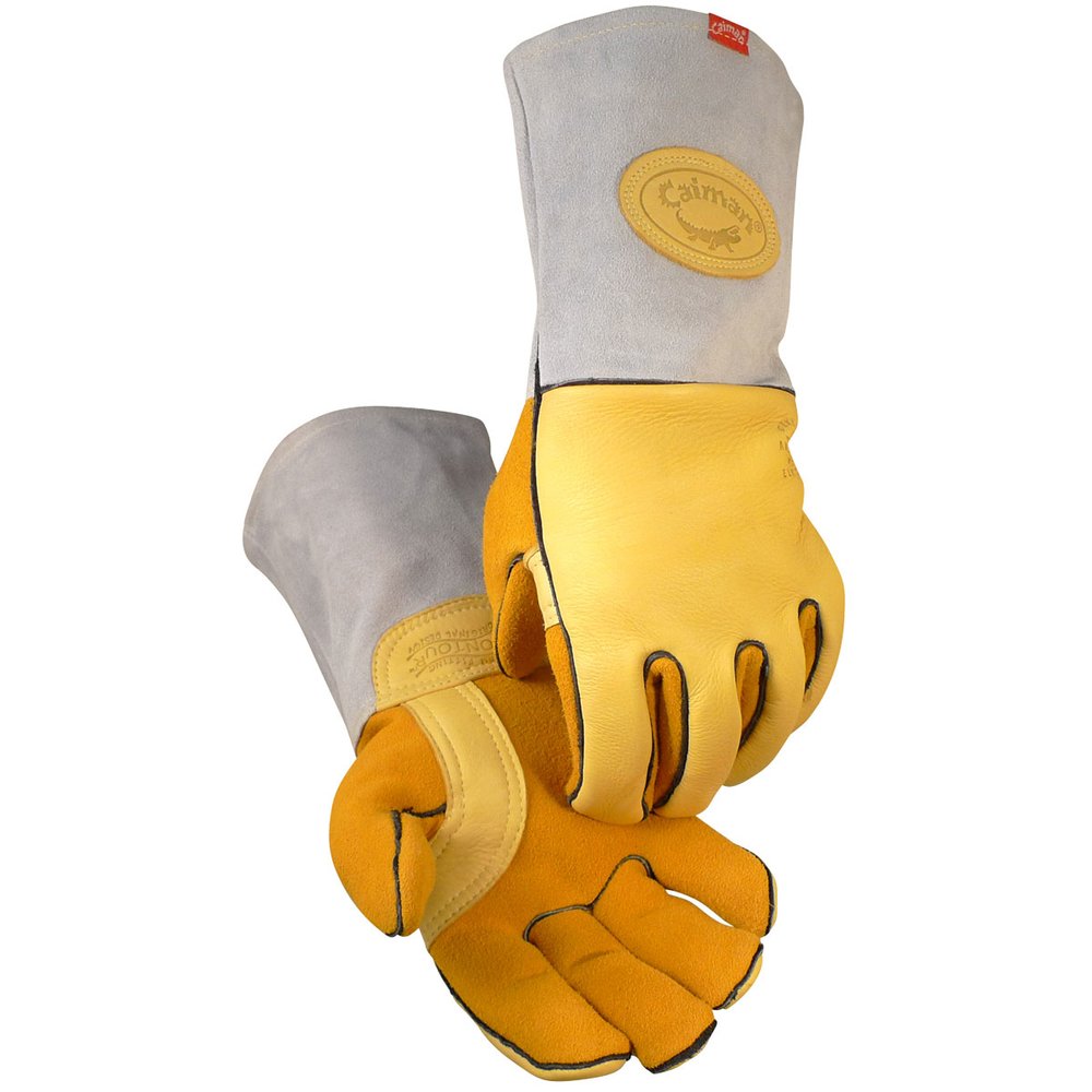 Caiman by PIP Weld Glove Gold Elkskin (Pair)