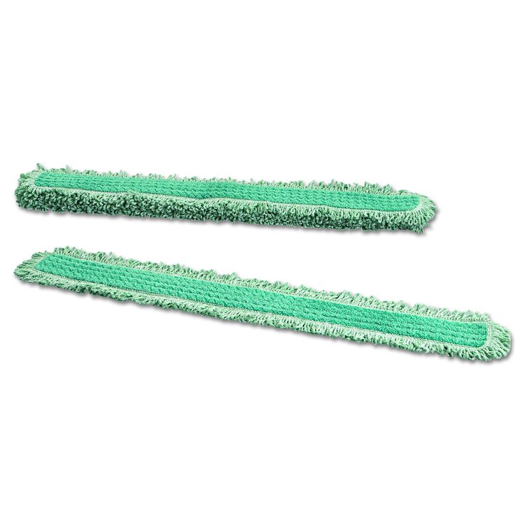 HYGEN Dust Mop Heads With Fringe, Green, 48", Microfiber