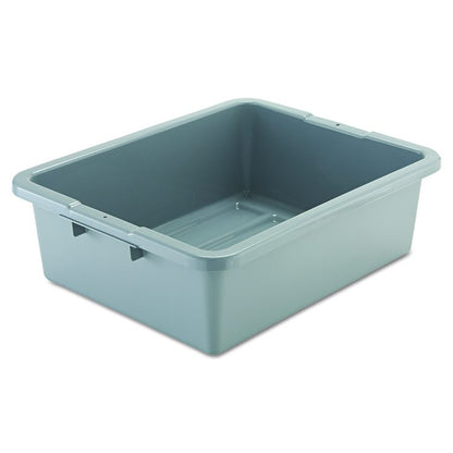Bus/Utility Box, 7.13 gal, 21.5" x 17.13" x 7", Gray