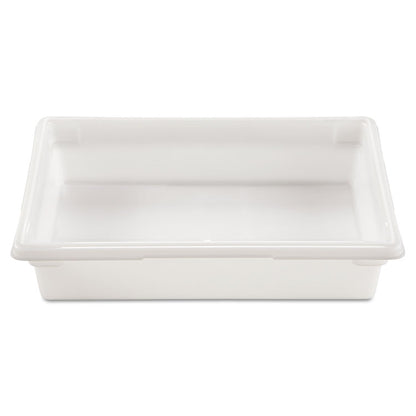 Food/Tote Boxes, 8.5 gal, 26 x 18 x 6, White, Plastic