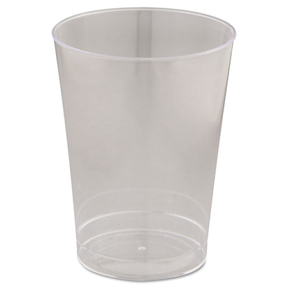 Comet Plastic Tumblers, 10 oz, Clear, 25/Pack, 20 Packs/Carton