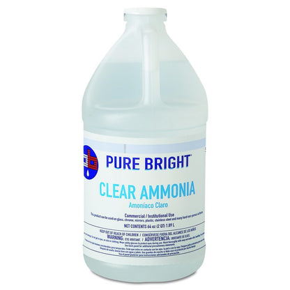 Clear Ammonia, 64 oz Bottle, 8/Carton