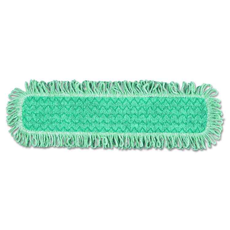 HYGEN Microfiber Fringed Dust Mop Pad, 24w x 9d, Green