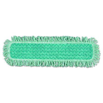 HYGEN Microfiber Fringed Dust Mop Pad, 24w x 9d, Green