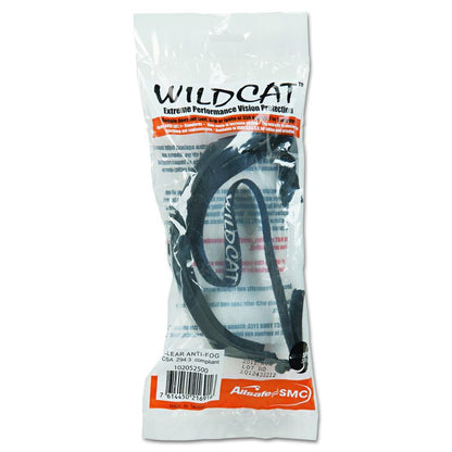 V80 WildCat Safety Goggles, Clear Anti-Fog Lens, Black Frame