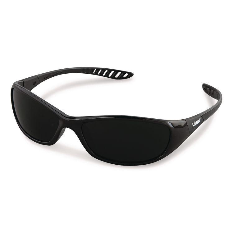 Hellraiser Safety Glasses, Black Full Frame, Green Shade 5 VLT Dual Lens