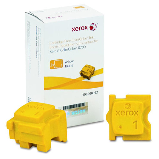 108R00992 Solid Ink Stick, 4,200 Page-Yield, Yellow, 2/Box