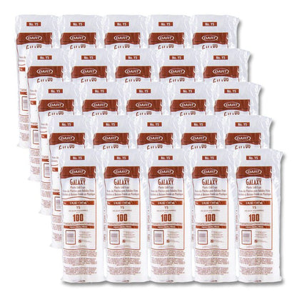 High-Impact Polystyrene Cold Cups, 5 oz, Plastic, Translucent, 100/Sleeve, 25 Sleeves/Carton