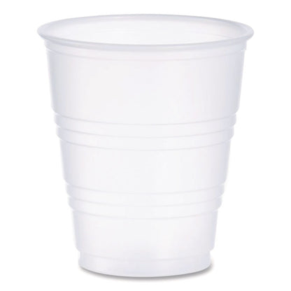 High-Impact Polystyrene Cold Cups, 5 oz, Plastic, Translucent, 100/Sleeve, 25 Sleeves/Carton