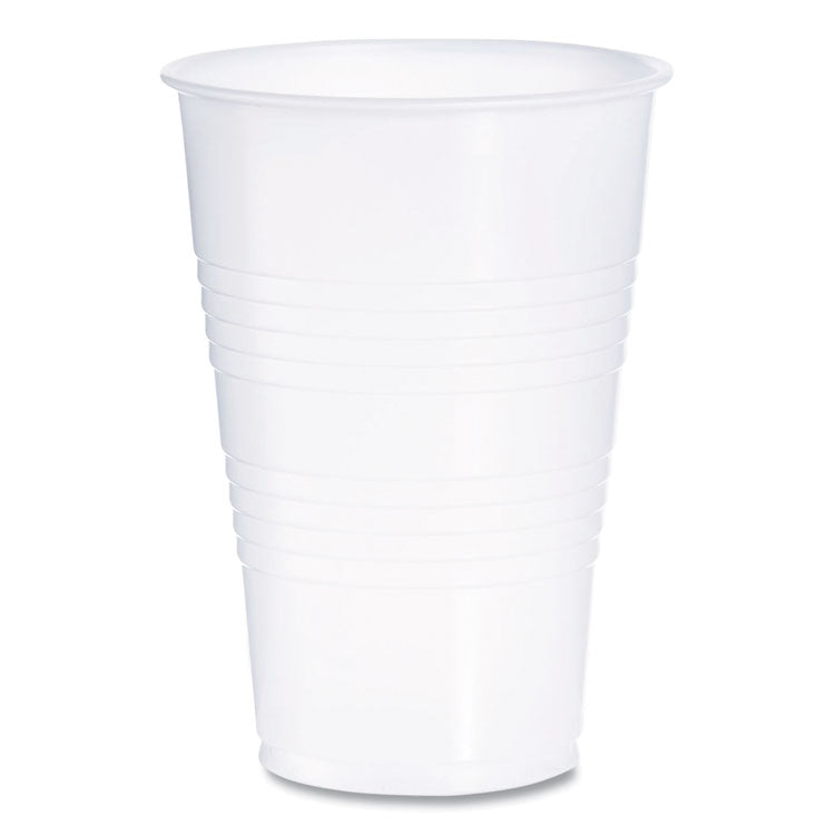 High-Impact Polystyrene Cold Cups, 16 oz, Plastic, Translucent, 50/Sleeve, 20 Sleeves/Carton