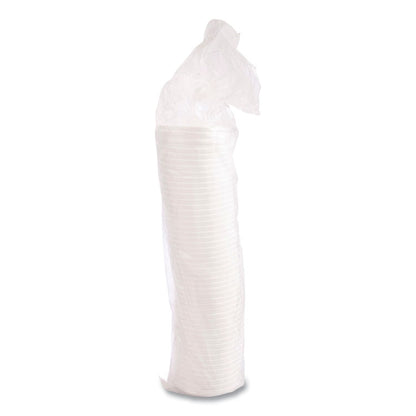 Vented Foam Lids, 8 oz to 60 oz Hot Cups, White, 50/Pack, 10 Packs/Carton