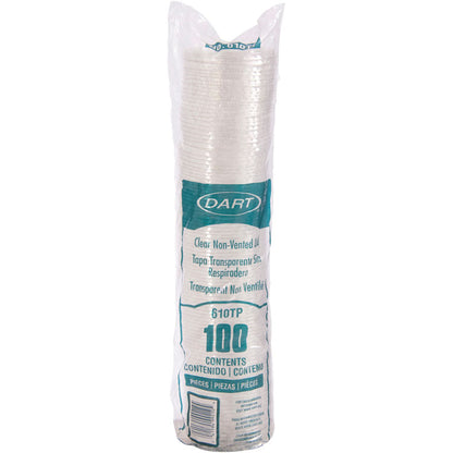 Plastic Flat Cold Cup Lid, No Straw Slot, Fits 9 oz to 10 oz Cold Cups, Plastic, Clear, 1,000/Carton