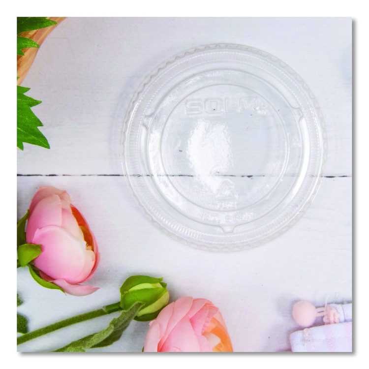 Non-Vented Cup Lids, Fits 9 oz to 22 oz Cold Cups, Plastic, Clear, 1,000/Carton