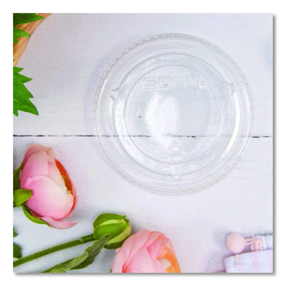 Non-Vented Cup Lids, Fits 9 oz to 22 oz Cold Cups, Plastic, Clear, 1,000/Carton