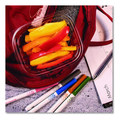ClearPac Containers, 12 oz, 4.9 x 5.9 x 2, Clear, Plastic, 63/Pack, 16 Packs/Carton