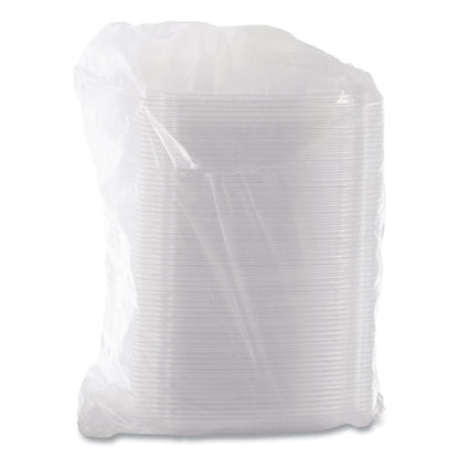 ClearPac Clear Container Lids, Dome, 6.5 x 7.5, Clear, Plastic, 63/Pack, 8 Packs/Carton