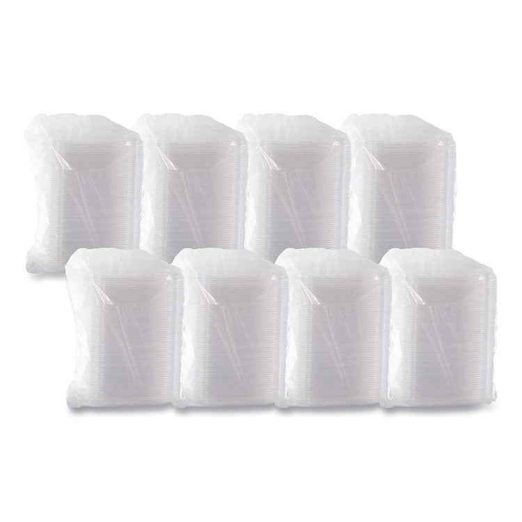 ClearPac Clear Container Lids, Dome, 6.5 x 7.5, Clear, Plastic, 63/Pack, 8 Packs/Carton