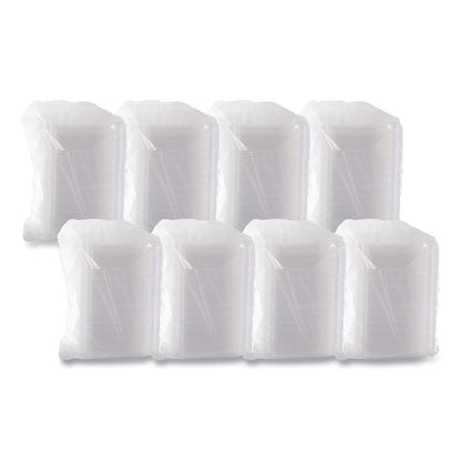 ClearPac Clear Container Lids, Dome, 6.5 x 7.5, Clear, Plastic, 63/Pack, 8 Packs/Carton