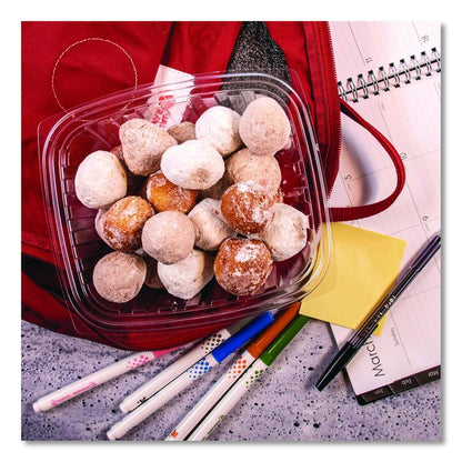 ClearPac Containers, 32 oz, 9.4 x 6.8 x 2.1, Plastic, 63/Pack, 8 Pack/Carton