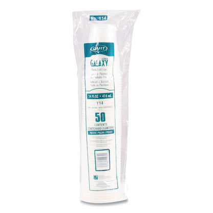 High-Impact Polystyrene Cold Cups, 14 oz, Plastic, Translucent, 50/Sleeve, 20 Sleeves/Carton