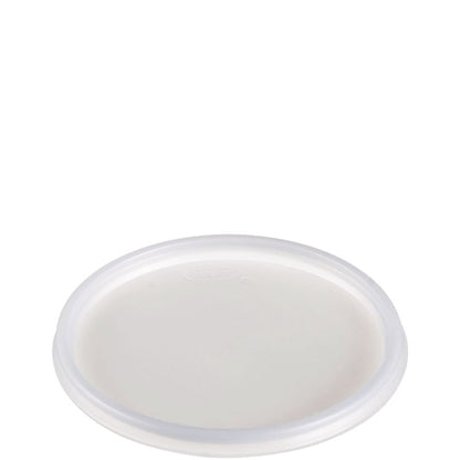 Non-Vented Cup Lids, Fits 5 oz to 16 oz Food Containers/30 oz to 32 oz Hot Cups, Plastic, Translucent, 100/Pack, 10 Packs/CT