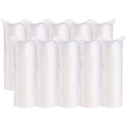 Non-Vented Cup Lids, Fits 5 oz to 16 oz Food Containers/30 oz to 32 oz Hot Cups, Plastic, Translucent, 100/Pack, 10 Packs/CT