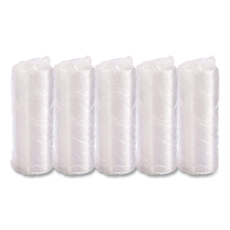 Non-Vented Cup Lids, Fits 32 oz/44 oz Hot Cups, Plastic, Clear, 500/Carton