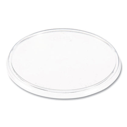 Non-Vented Cup Lids, Fits 32 oz/44 oz Hot Cups, Plastic, Clear, 500/Carton