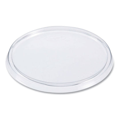 Non-Vented Cup Lids, Fits 10 oz to 14 oz Hot Cups/6 oz to 8 oz Food Containers/6 oz Bowls, Plastic, Clear, 1,000/Carton