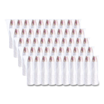 Cafe G Foam Hot/Cold Cups, 12 oz, Brown/Red/White, 1,000/Carton