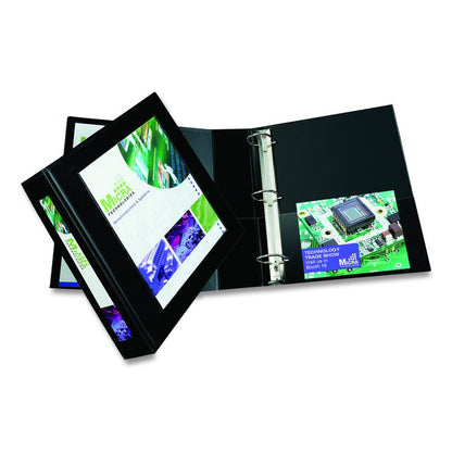 7510017035693, SKILCRAFT Framed Slant-D Ring View Binder, 3 Rings, 3" Capacity, 11 x 8.5, Black