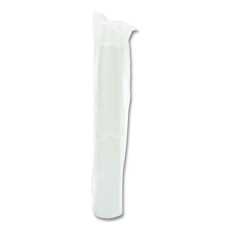 Food Containers, Squat, 8 oz, White, Foam, 1,000/Carton