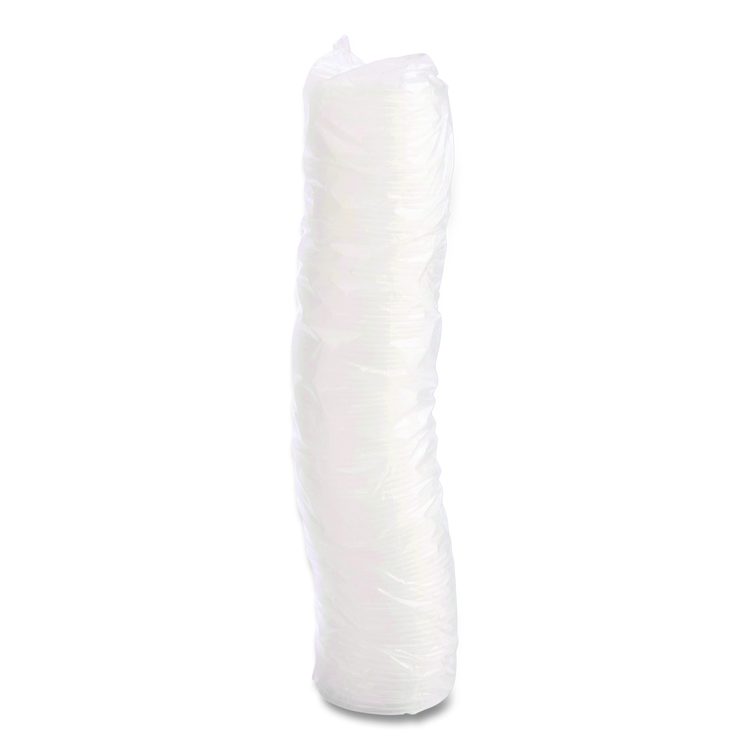 Plastic Lids, Vented, Fits 4 oz Hot Cups, Translucent, 100/Pack, 10 Packs/Carton