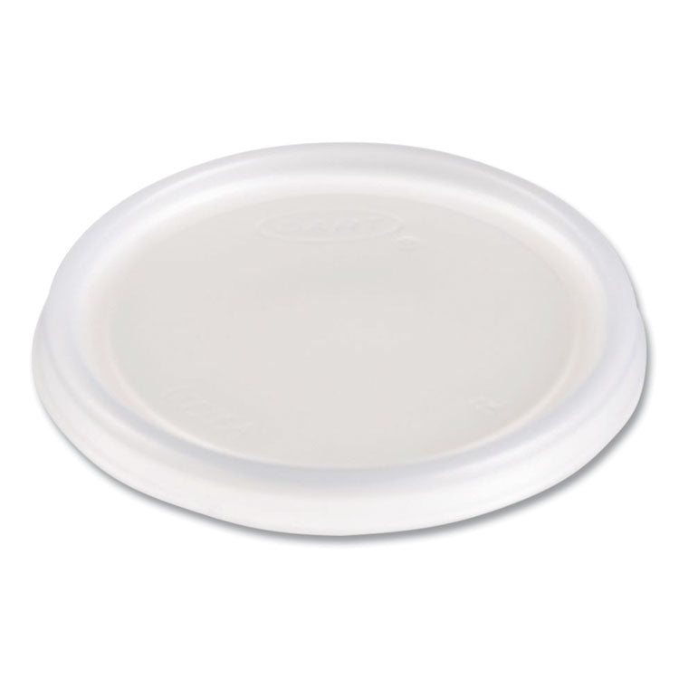Non-Vented Cup Lids, Fits 6 oz Hot Cups/2 oz to 4 oz Food Containers, Plastic, Translucent, 1,000/Carton