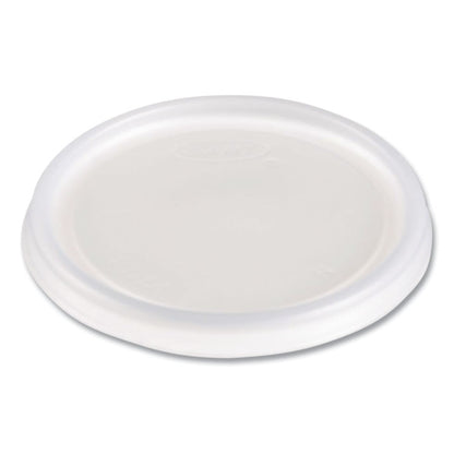 Non-Vented Cup Lids, Fits 6 oz Hot Cups/2 oz to 4 oz Food Containers, Plastic, Translucent, 1,000/Carton