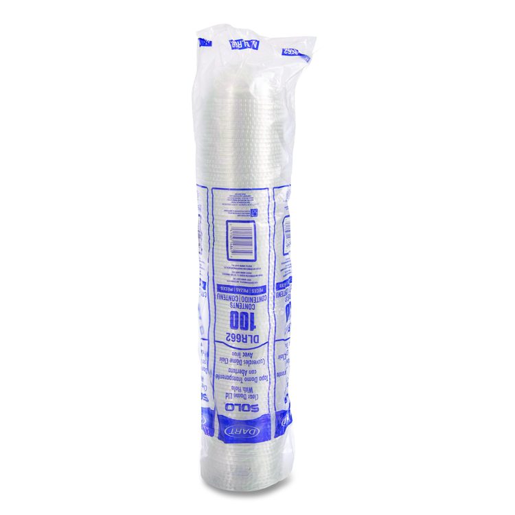 Dome-Top Cold Cup Lids, Fits 16 oz Cold Cups, Plastic, Clear, 1,000/Carton