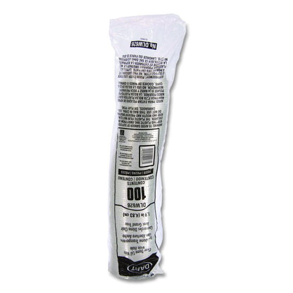Open-Top Dome Lid, With 1.9" dia Hole, Fits 16 oz to 24 oz Cold Cups, Plastic, Clear, 1,000/Carton