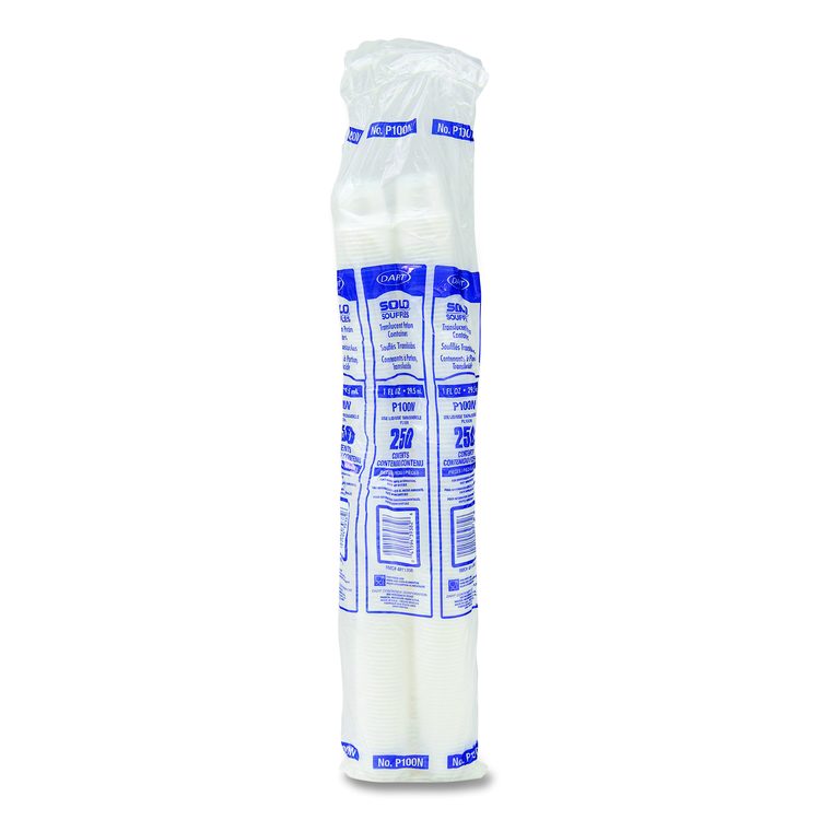 Polystyrene Portion Cups, 1 oz, Plastic, Translucent, 2,500/Carton
