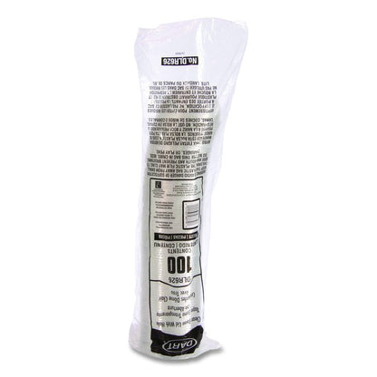 Ultra Clear Dome Cold Cup Lids, Fits 16 oz to 24 oz Cold Cups, Plastic, Clear, 1,000/Carton