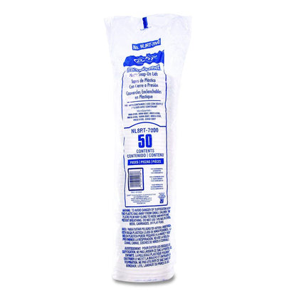 Conex Deli Container Lid, Clear, Plastic, 500/Carton