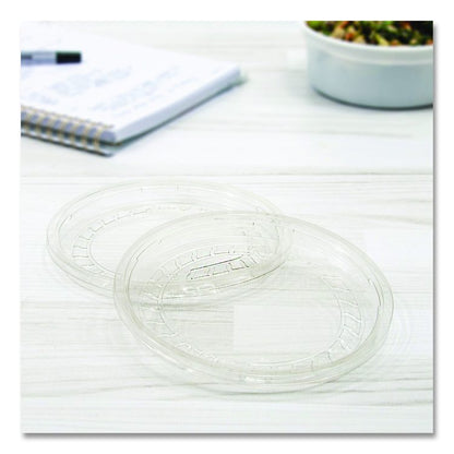 Conex Deli Container Lid, Clear, Plastic, 500/Carton