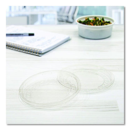 Conex Deli Container Lid, Clear, Plastic, 500/Carton