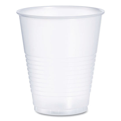High-Impact Polystyrene Squat Cold Cups, 12 oz, Plastic, Translucent, 50/Pack