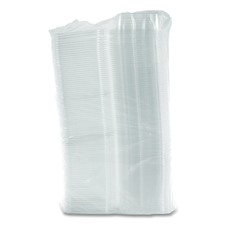ClearPac SafeSeal rPET Tamper-Resistant Container, ProPlanet Seal, Flat Lid, 24 oz, Clear, 100/Bag, 2 Bags/Carton
