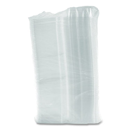 ClearPac SafeSeal rPET Tamper-Resistant Container, ProPlanet Seal, Flat Lid, 24 oz, Clear, 100/Bag, 2 Bags/Carton
