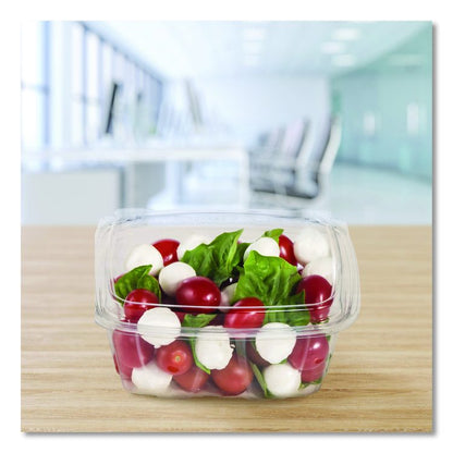 ClearPac SafeSeal Tamper-Resistant/Evident Containers, Domed Lid, 32 oz, Clear, Plastic, 100/Bag, 2 Bags/Carton
