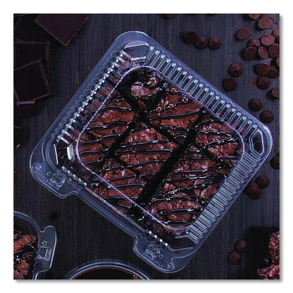 StayLock Clear Hinged Lid Containers, 7.8 x 8.3 x 3, Clear, Plastic, 125/Bag, 2 Bags/Carton