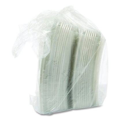 StayLock Clear Hinged Lid Containers, 8.6 x 9 x 3, Clear, Plastic, 100/Pack, 2 Packs/Carton