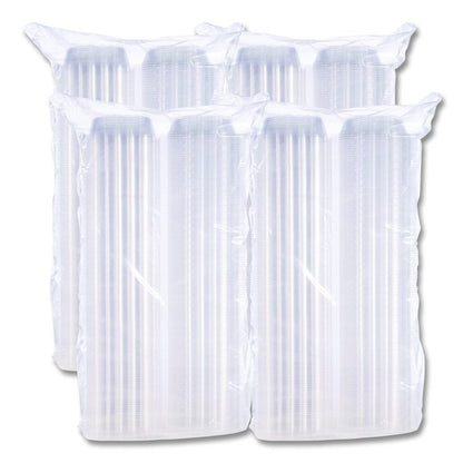 ClearSeal Hinged-Lid Plastic Containers, 5.8 x 6 x 3, Clear, Plastic, 125/Pack, 4 Packs/Carton